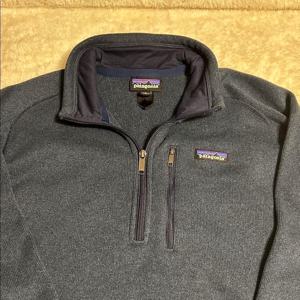 Patagonia Navy Quarter-Zip Fleece